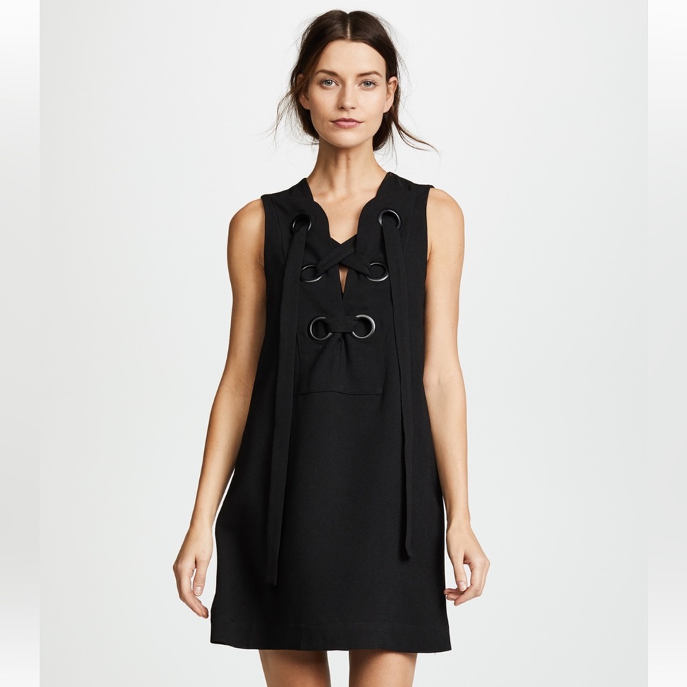 NTW XS English Factory retro black dress